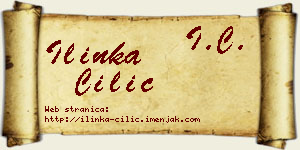 Ilinka Cilić vizit kartica